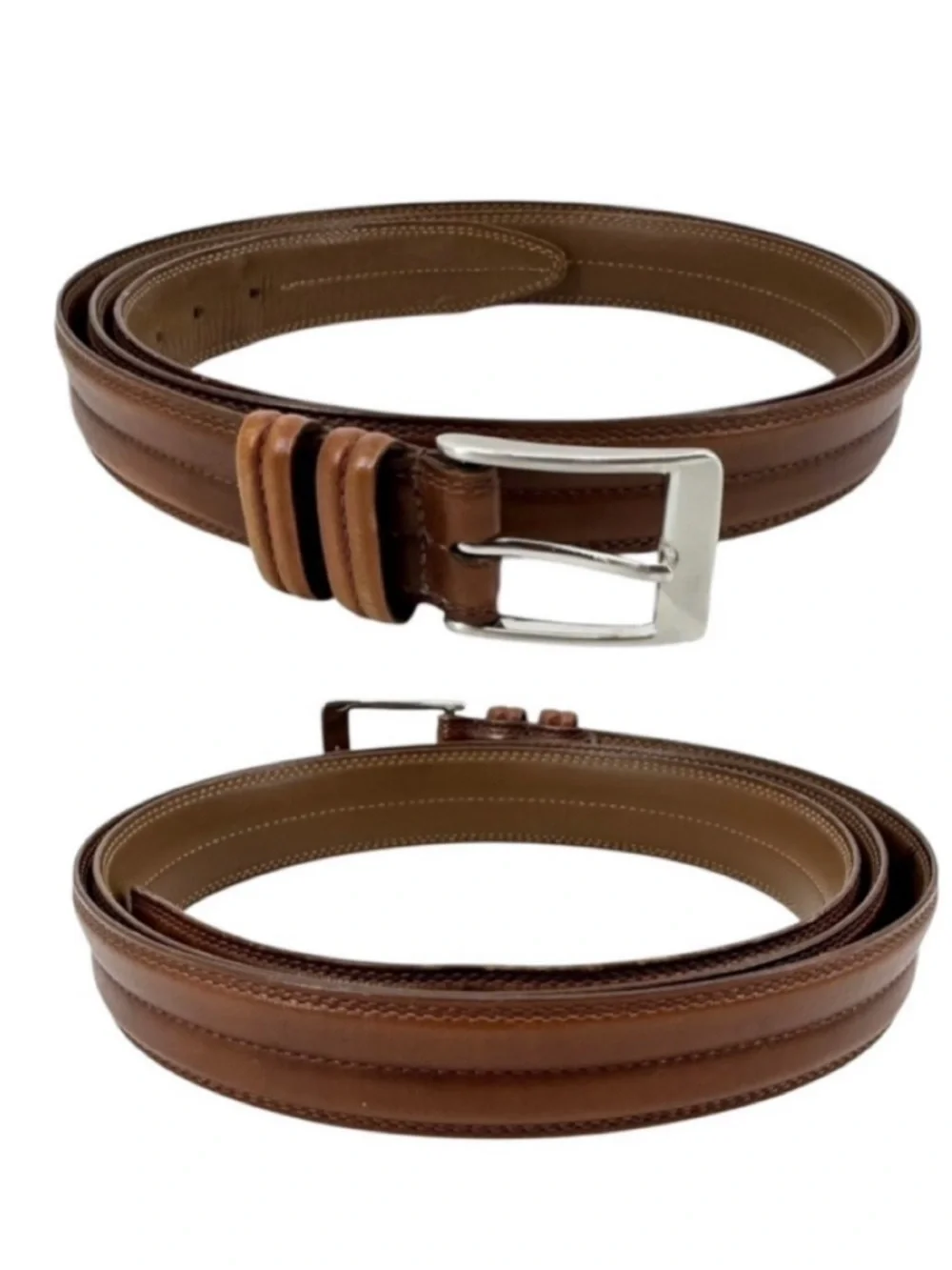 Allen Edmonds Classic Genuine Leather Belt Brown Plus Size